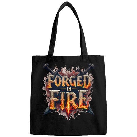 Forged in Fire - Medieval Typography Bags