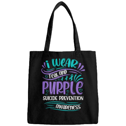 Wellness Collection - I Wear Purple & Teal Bags