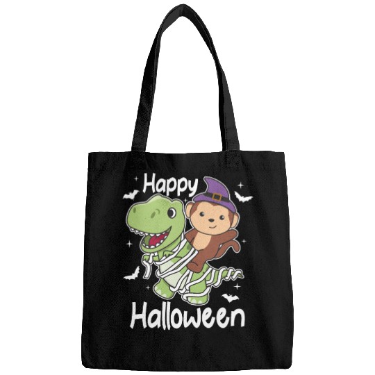 Monkey Happy Halloween T-rex Mummy Costume Bags