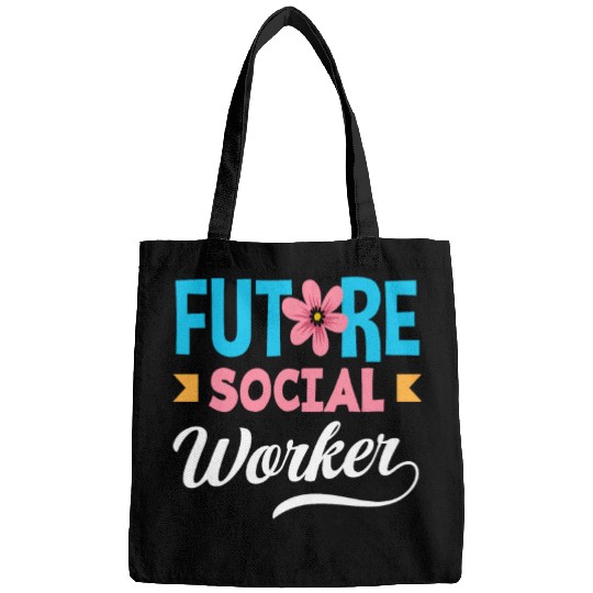 Future Social Worker With Flower Bags