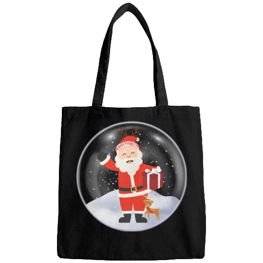 Santa’s Joy: Christmas Snow Globe Bags