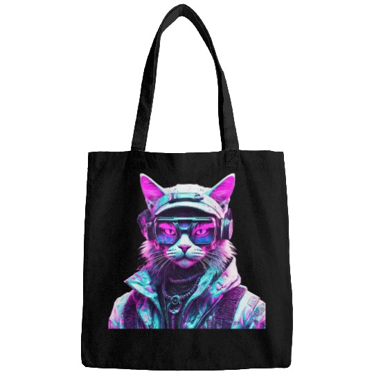 Mystical Cyberpunk Bad Cat Bags