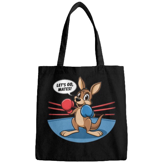 The kangaroo is in a boxing pose Bags