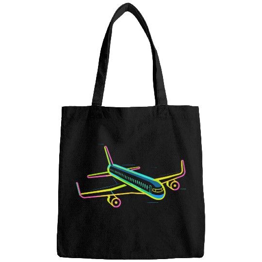 Retro Airplane Graphic Bags