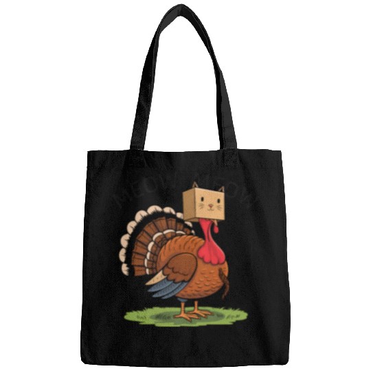 Turkey Funny Fake Cat Meow Thanksgiving Bags