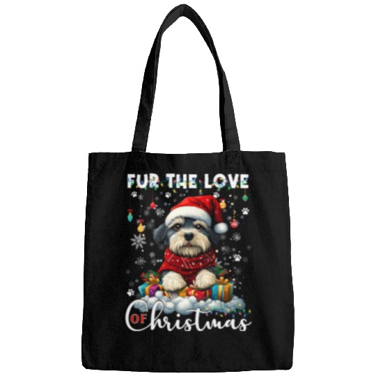 Shih Tzu Christmas Tree Lights Decorations Dog Bags