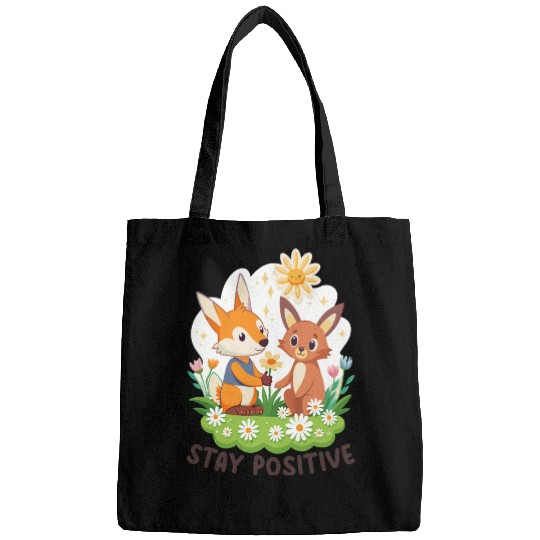 STAY POSITIVE VIBE DESIGN Bags