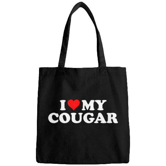 I Love Cougars Cougar Humor Valentine's Day 3BK1 Bags