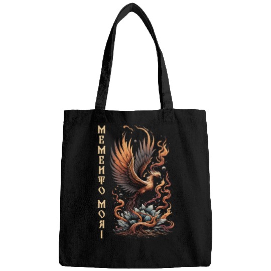 Memento Mori Phoenix Rebirth Fire Art Design Bags