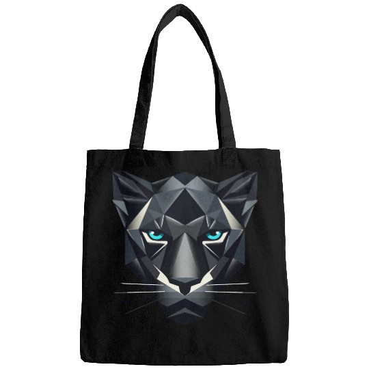 Geometric Black Panther - Power and Elegance Bags