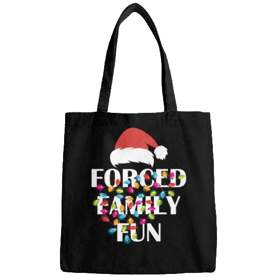 Forced Family Fun Sarcastic Christmas Bags