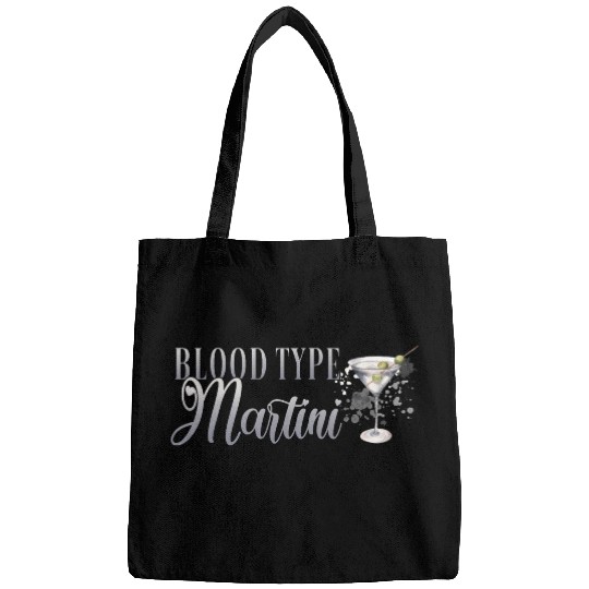 Blood Type Martini Cocktail Bartender Bags