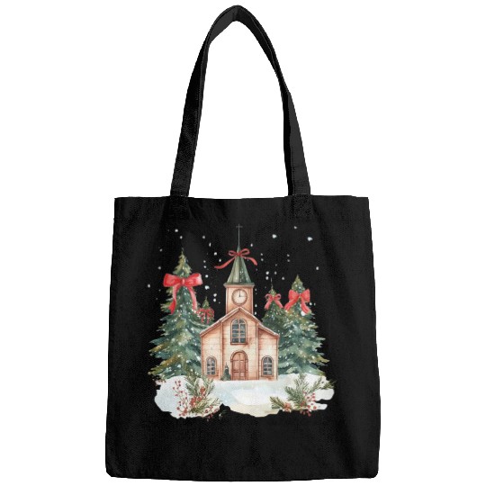 Oh Come Let Us Adore Him Funny Chrismas Jesus Bags