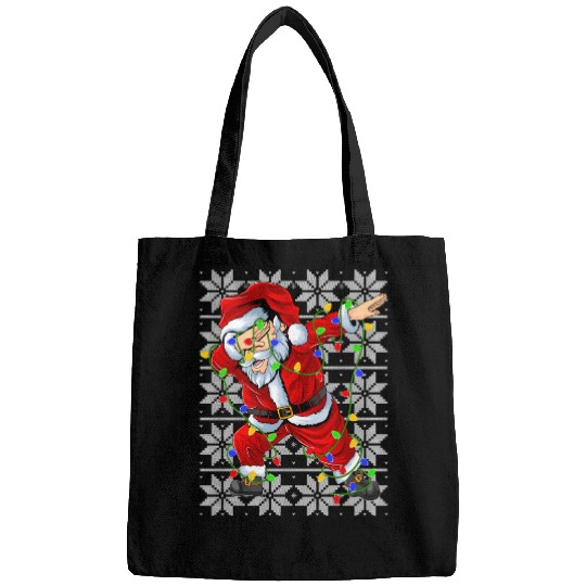 Dabbing Santa Christmas Lights Bags
