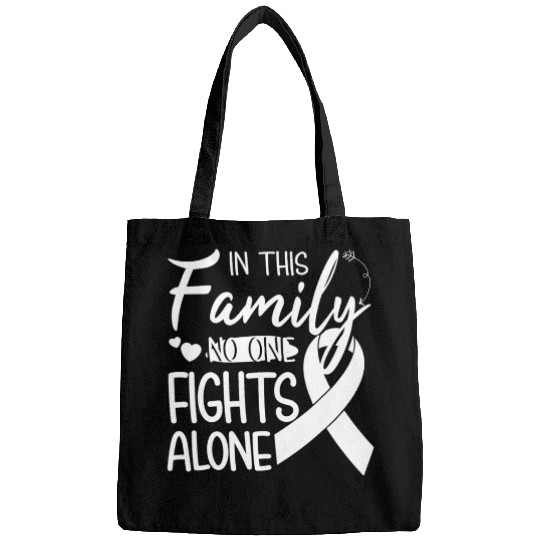 No one fights alone Lung Cancer Awareness Month Bags