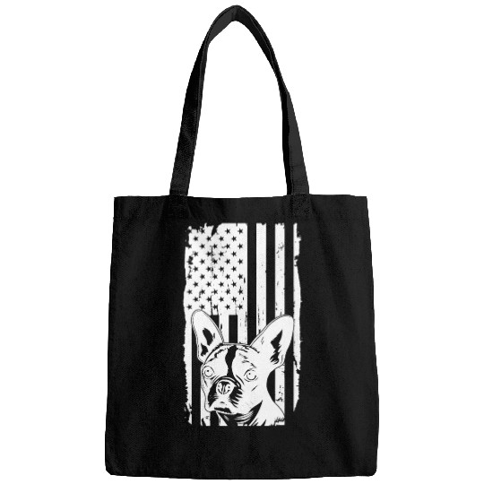 Dog Lover Bags, Boston Terrier American Flag D