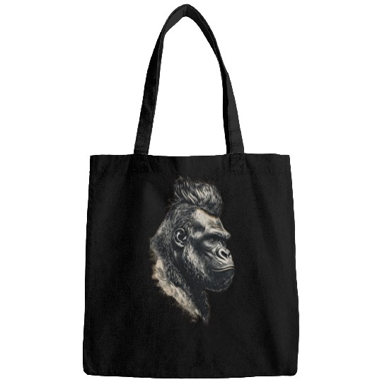 KingKong gorilla's face Bags