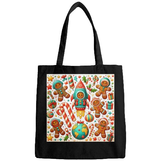 Christmas gingerbread shuttle Bags