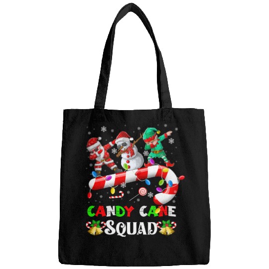 Dabbing Santa Elf Snowman Candy Cane Christmas Bags