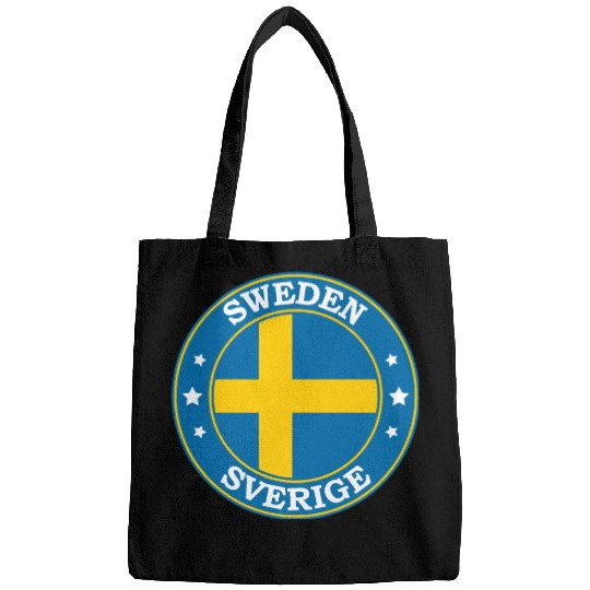 Sweden Flag Round Circle Emblem Bags