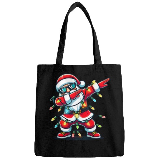 Dabbing Santa Christmas Bags