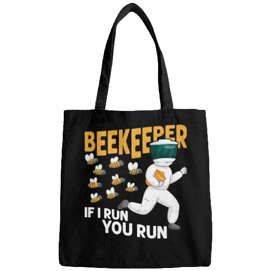 Beekeeper If I Run, You Run Beekeeping Apiarist Bags