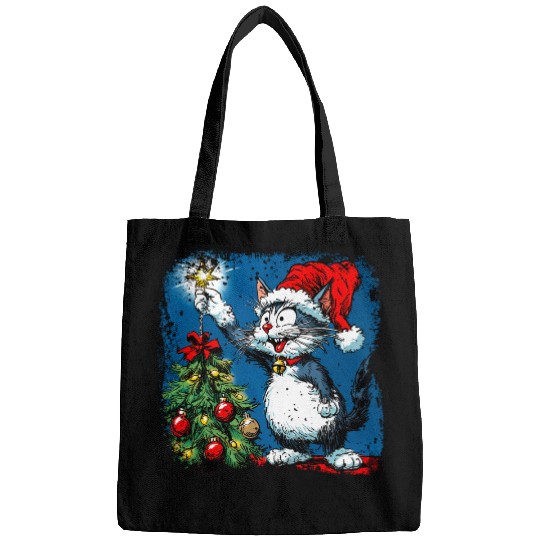 Cat Christmas Bags