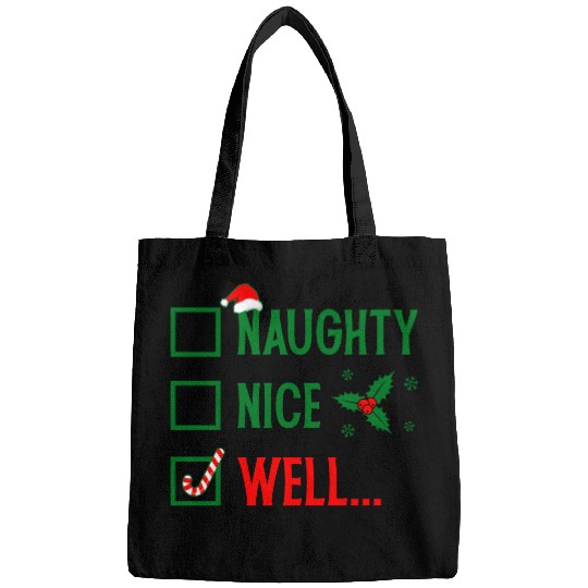 Naughty or Nice Funny Christmas Bags
