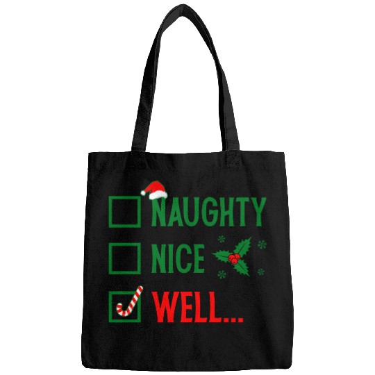 Naughty or Nice Funny Christmas Bags