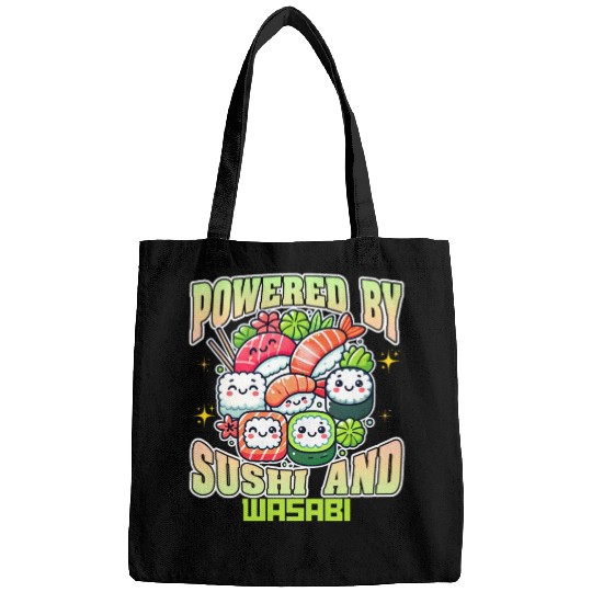 Powered By Sushi And Wasabi Bags
