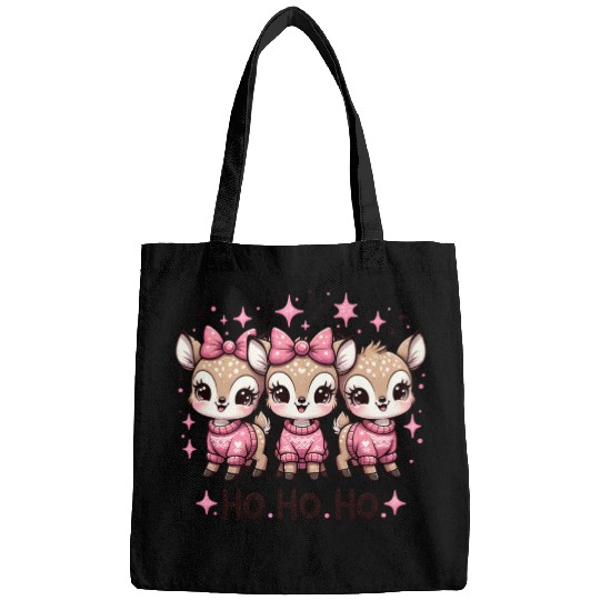 Ho Ho Ho Christmas Cute Baby Deer Bags