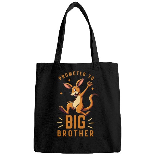 Promoted to Big Brother - Funny Kangaroo Australia Bags