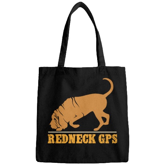 Redneck GPS | Funny Bloodhound | NickerStickers® Bags