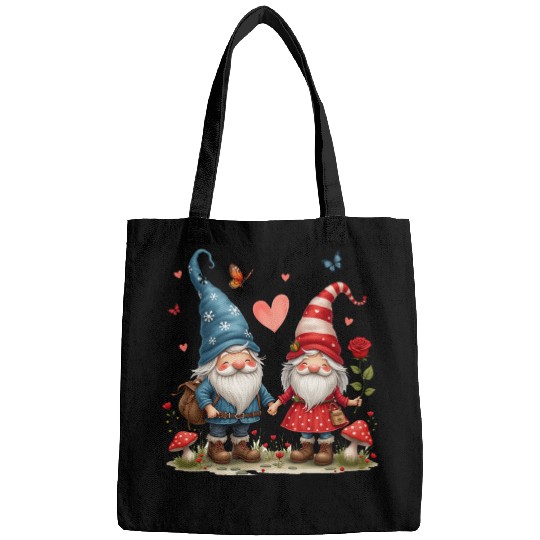 Gnomes Valentines Revelin, Valentines Retro Bags