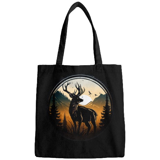 Deer in forest Bags