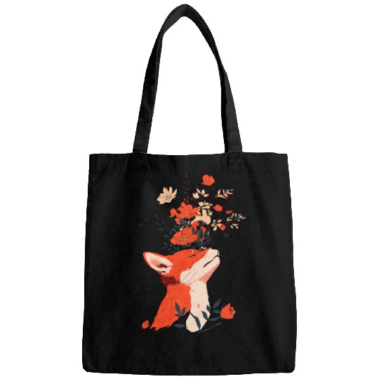 Blooming Fox Portrait Bags
