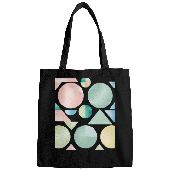 Pastel Geometric Abstract Design Bags