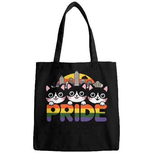 Pride of Austin City Texas USA Rainbow Flag Bags