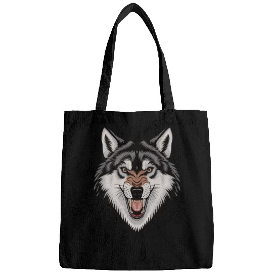 Angry wolf Bags