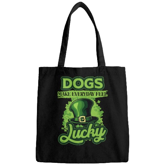 St Patricks Day Dogs Make Everyday Feel Lucky Bags