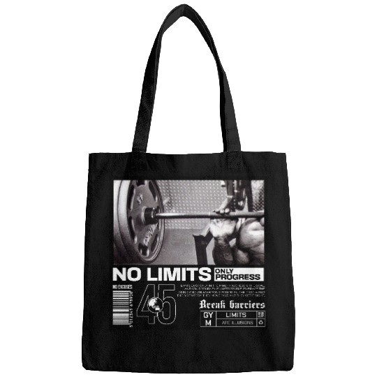 No Limits, Only Progress. Bags