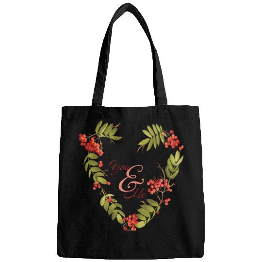 Serene evergreen design for autumn lovers Bags
