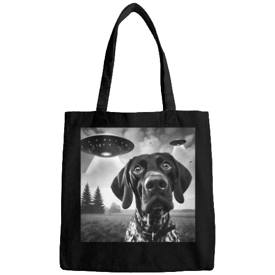 German Shorthaired Pointer Funny Sci-fi Graphic Se Bags