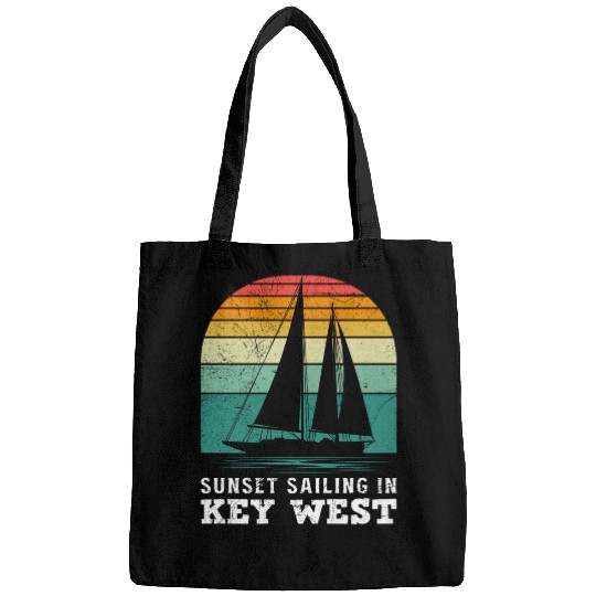 Florida SUNSET SAILING IN KEY-WEST Bags