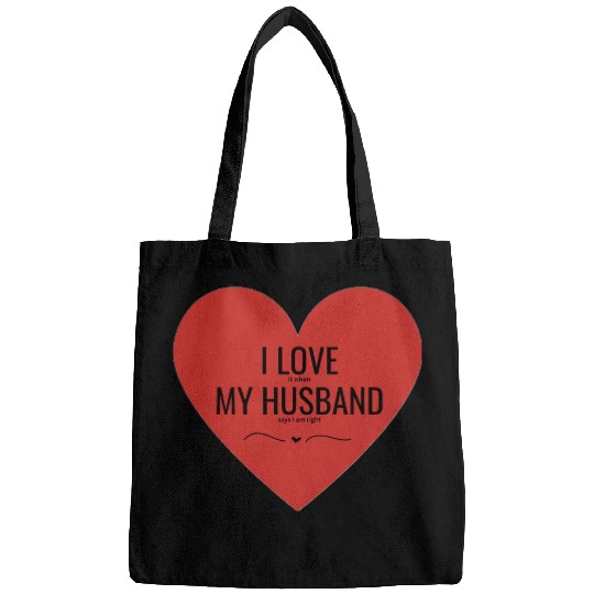 I Love My Husband Bags