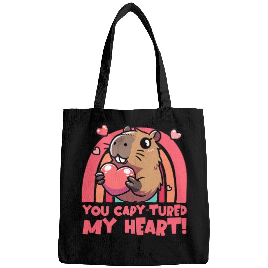 You Capy-tured My Heart – Cute Capybara Design Bags