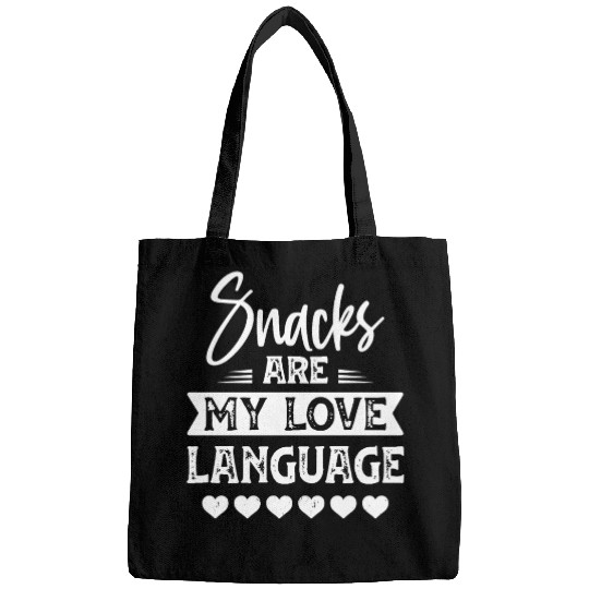 Snacks Are My Love Language Funny Valentines Day Bags