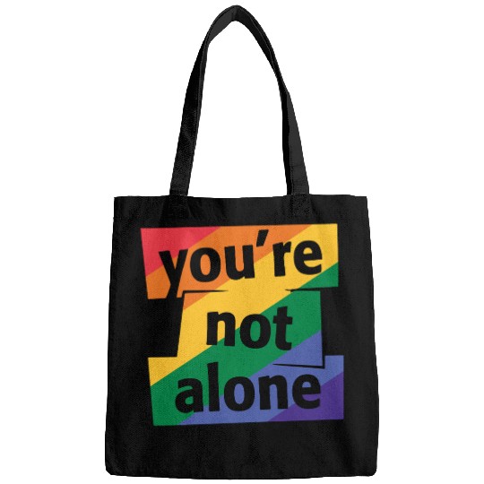 You are Not Alone Rainbow Bags