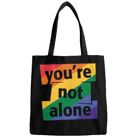 You are Not Alone Rainbow Bags