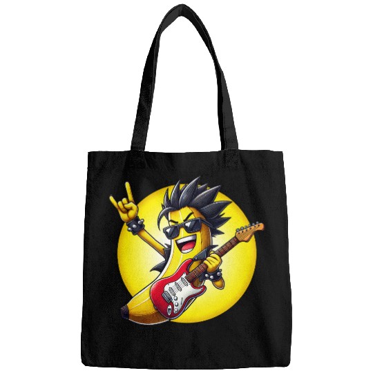 Cool Banana Playing Guitar Bags